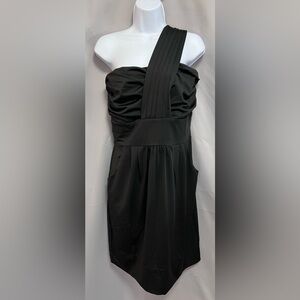 Gretchen Scott‎ Size Women’s Sz Medium Solid Black One Shoulder Jane Dress